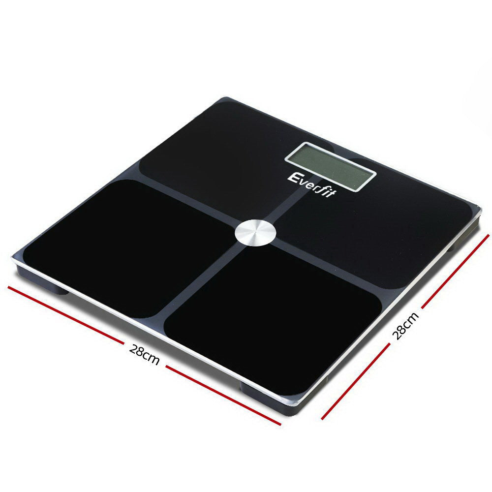 Everfit Bathroom Scales Digital Weighing Scale 180KG Electronic Monitor Tracker-Home &amp; Garden &gt; Scales-PEROZ Accessories