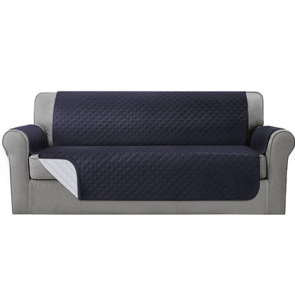 Artiss Sofa Cover Quilted Couch Covers 100% Water Resistant 4 Seater Dark Grey-Furniture &gt; Sofas - Peroz Australia - Image - 2