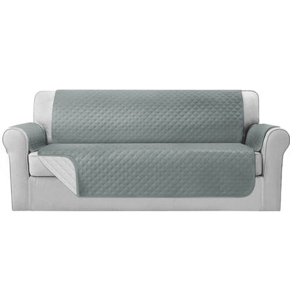 Artiss Sofa Cover Quilted Couch Covers 100% Water Resistant 4 Seater Grey-Furniture &gt; Sofas - Peroz Australia - Image - 1