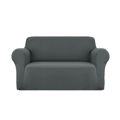 Artiss Sofa Cover Elastic Stretchable Couch Covers Grey 2 Seater-Furniture &gt; Sofas - Peroz Australia - Image - 1