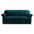 Artiss Velvet Sofa Cover Plush Couch Cover Lounge Slipcover 3 Seater Agate Green-Furniture > Sofas - Peroz Australia - Image - 1