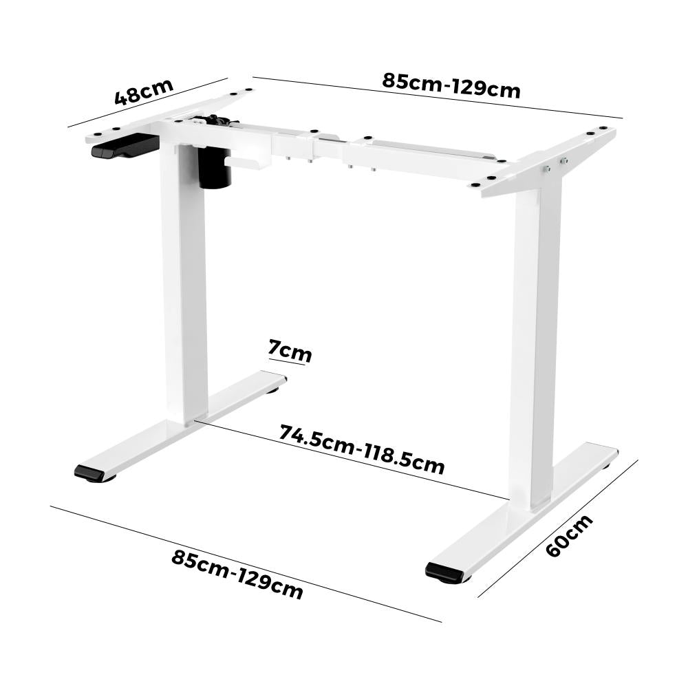 Oikiture Standing Desk Frame Height Adjustable Sit Stand Motorised Table leg-Standing Desk-PEROZ Accessories
