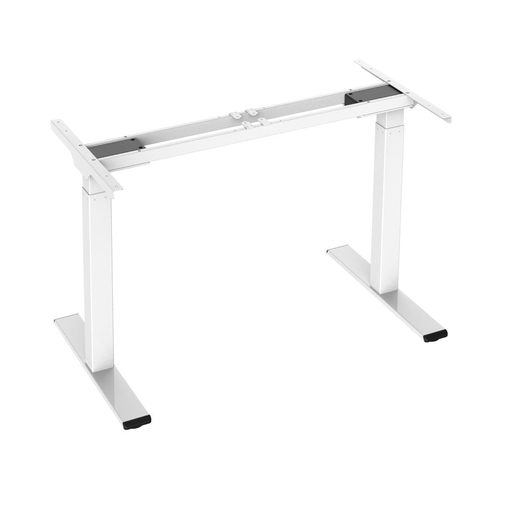 Oikiture Office Standing Desk Frame Sit Stand Table Leg Motorised Dual Motor White(Frame Only)-Standing Desk-PEROZ Accessories