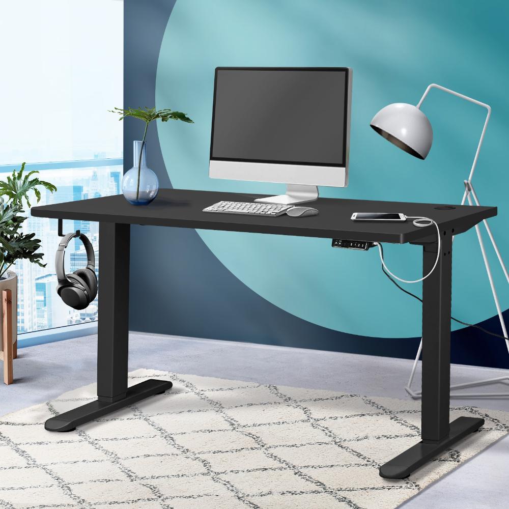 Oikiture Standing Desk Frame Only Height Adjustable Motorised Sit Stand Table-Standing Desk-PEROZ Accessories