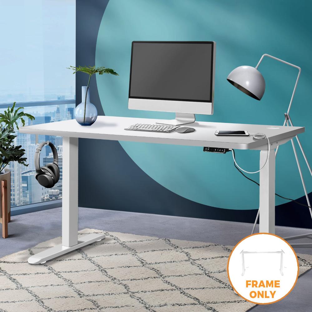 Oikiture Standing Desk Frame Only Height Adjustable Motorised Desk Dual Motor-Standing Desk-PEROZ Accessories