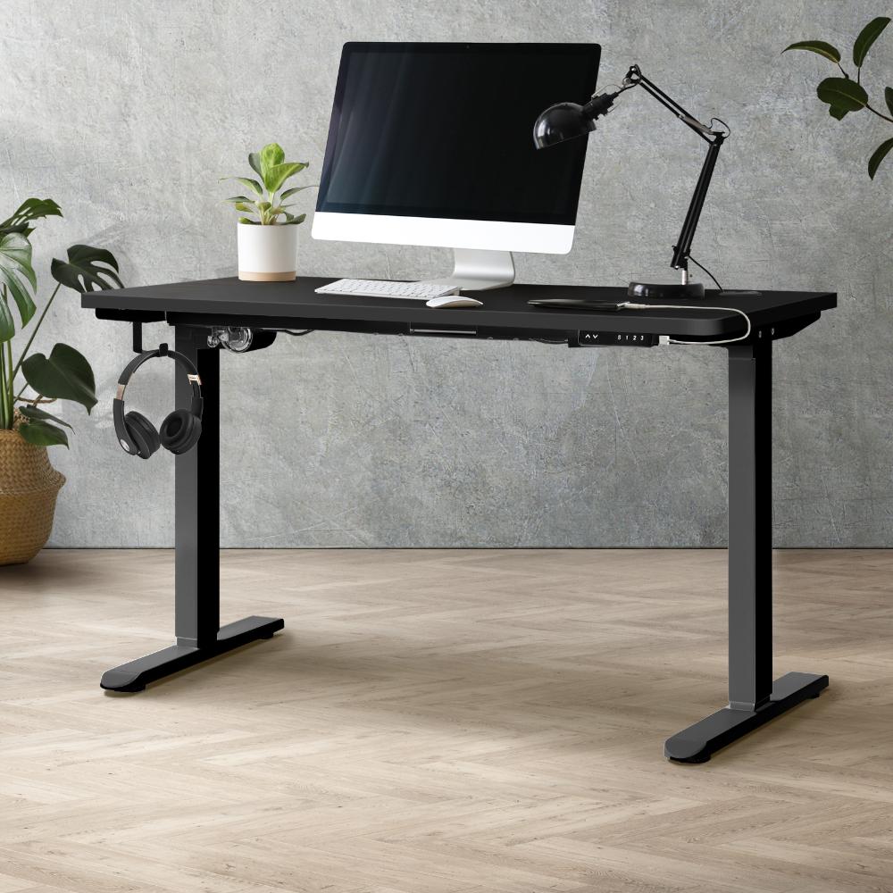 Shop Oikiture Standing Desk Electric Height Adjustable Motorised Sit Stand Desk Rise  | PEROZ Australia