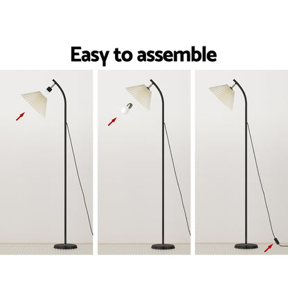 Artiss Floor Lamp Modern Light Stand LED Home Room Office Black White Shade-Furniture &gt; Living Room-PEROZ Accessories