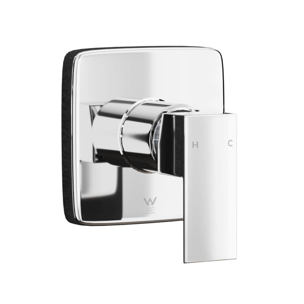 Shop Welba Shower Mixer Tap Bathroom Wall Tapware Brass Tapware Square Chrome  | PEROZ Australia