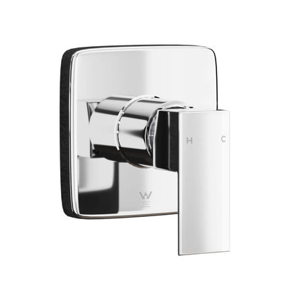 Shop Welba Shower Mixer Tap Bathroom Wall Tapware Brass Tapware Square Chrome  | PEROZ Australia