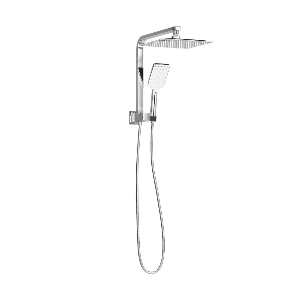 Shop Welba 10&quot; Rain Shower Head Set Square 3-Mode Handheld Shower Gooseneck Chrome  | PEROZ Australia
