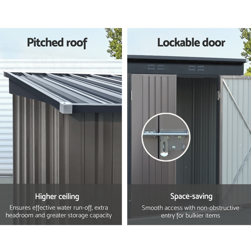 Giantz Garden Shed Sheds Outdoor Storage 1.95x1.31M Steel Workshop House Tool-Home &amp; Garden &gt; Storage-PEROZ Accessories