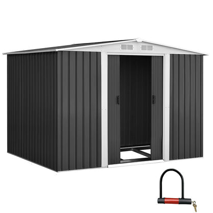 Giantz Garden Shed Outdoor Storage Sheds Tool Workshop 2.58X2.07M with Base-Home &amp; Garden &gt; Garden Furniture-PEROZ Accessories
