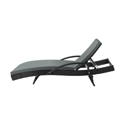Livsip Outdoor Furniture Sun Lounger Wicker Lounge Patio Sofa Rattan Day Bed-Sun Lounge-PEROZ Accessories