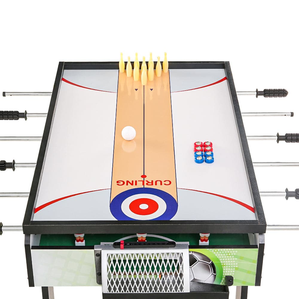 4-In-1 Soccer Table Tennis Bowling Shuffleboard Game Foosball Games Gift-Baby &amp; Kids &gt; Toys-PEROZ Accessories