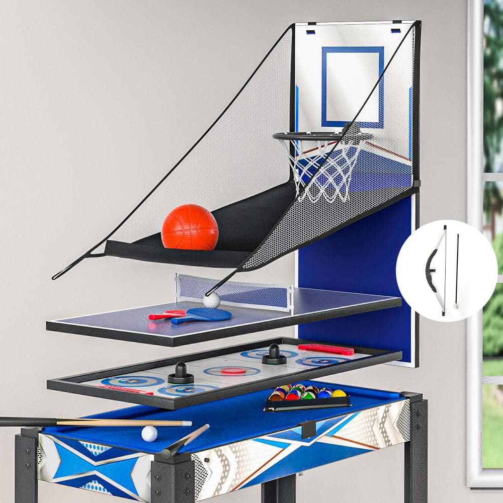 5-In-1 Games Table Pool Table Tennis Air Hockey Basketball Arcade Archery Gift-Baby &amp; Kids &gt; Toys-PEROZ Accessories