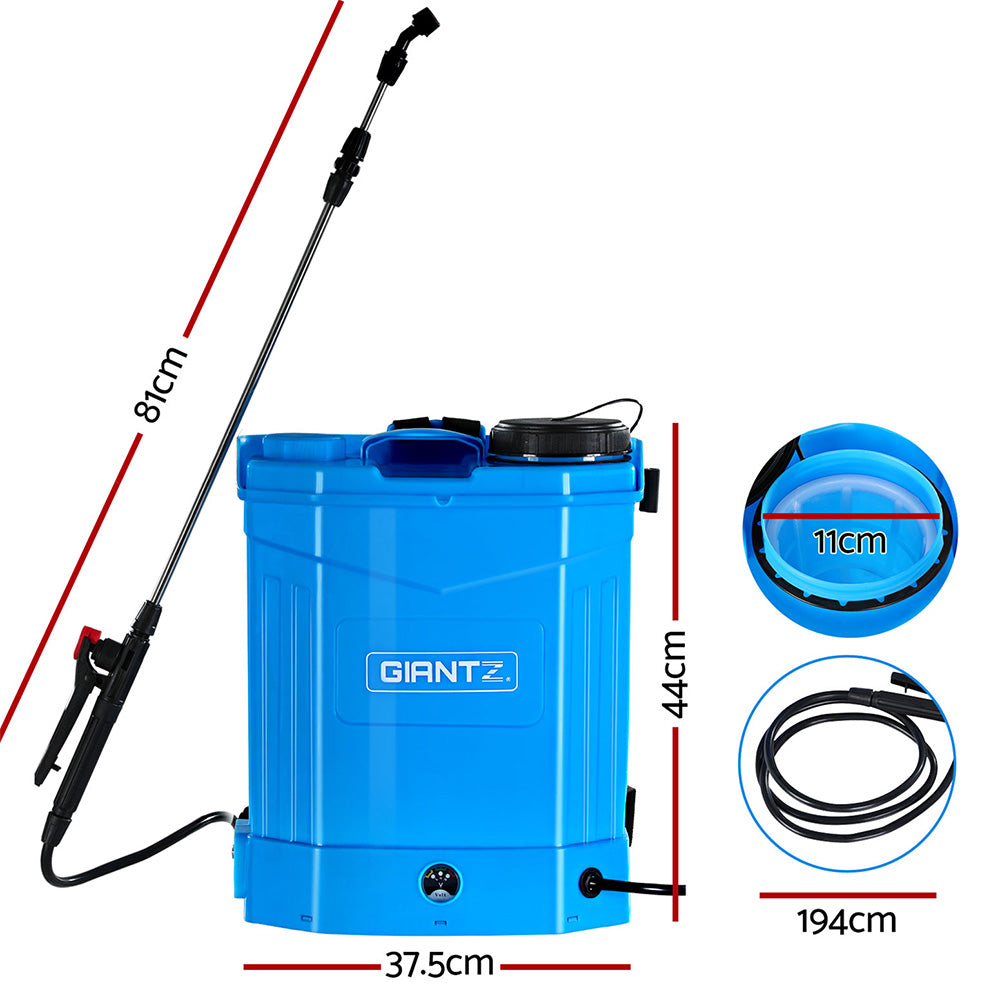 Giantz Weed Sprayer Electric 16L Knapsack Backpack Pesticide Spray Farm Garden-Home &amp; Garden &gt; Garden Tools-PEROZ Accessories