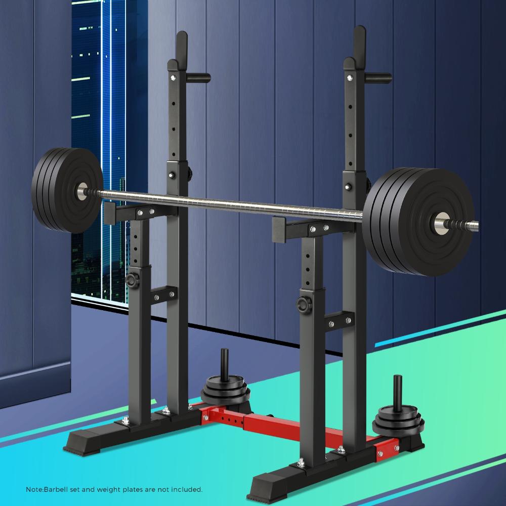 Finex Adjustable Squat Rack Weight Bench Press Barbell Bar Stand Weight Lifting-Squat Rack-PEROZ Accessories
