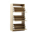 Oikiture Shoes Rack Shoe Storage Cabinet Organiser Shelf 3 Doors 45 Pairs Wooden-Shoe Storage Cabinet-PEROZ Accessories