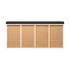 Oikiture Shoe Bench 105cm Shoe Storage Cabinet Orgaiser Rack Storage Shelf Black and White
