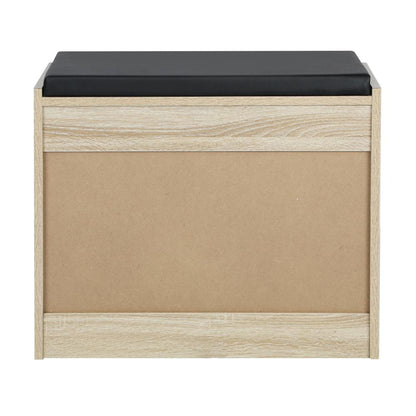 Oikiture Shoe Cabinet Bench Shoes Storage Shelves Shelf Organiser Cupboard Wooden 0.6M 15 Pairs-Shoe Bench-PEROZ Accessories
