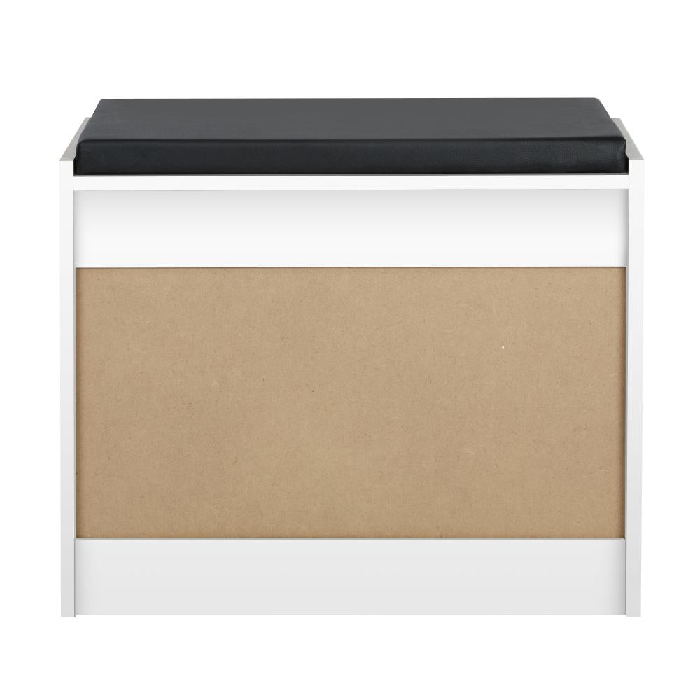 Oikiture Shoe Cabinet Bench Shoes Storage Rack Shelves Shelf Cupboard Footwear Stand White 0.6M 15 Pairs-Shoe Bench-PEROZ Accessories