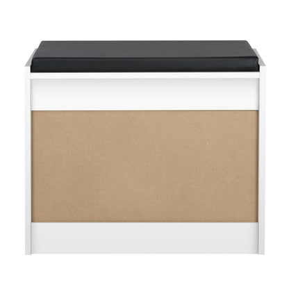 Oikiture Shoe Cabinet Bench Shoes Storage Rack Shelves Shelf Cupboard Footwear Stand White 0.6M 15 Pairs-Shoe Bench-PEROZ Accessories
