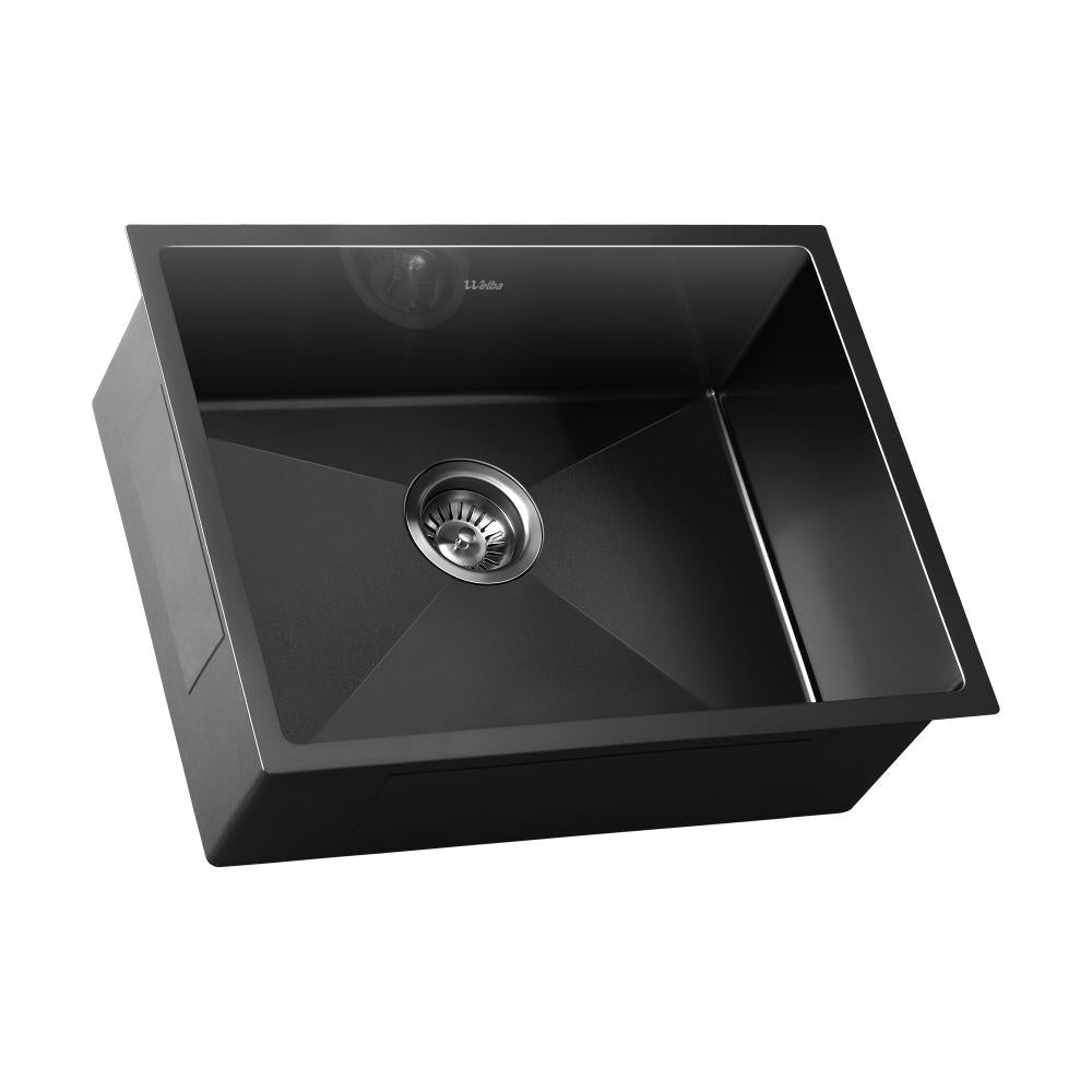 Welba Kitchen Sink Sink Stainless Steel Single Bowl 580x440x205mm |PEROZ Australia
