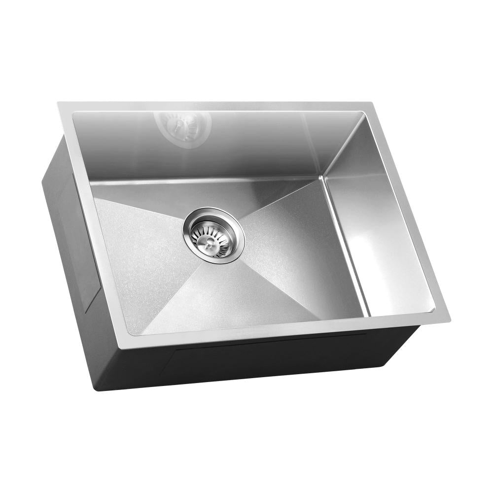 Shop Welba Kitchen Sink Stainless Steel Bathroom Laundry Basin Single Silver 58X44CM  | PEROZ Australia