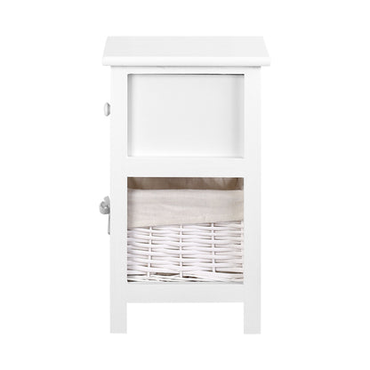 2 PCS Artiss Bedside Table - White-Bedside Tables - Peroz Australia - Image - 5