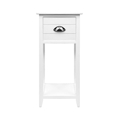 Artiss Bedside Table Nightstand Drawer Storage Cabinet Lamp Side Shelf White-Bedside Tables - Peroz Australia - Image - 4