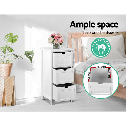 Artiss Bedside Table - White-Bedside Tables - Peroz Australia - Image - 8