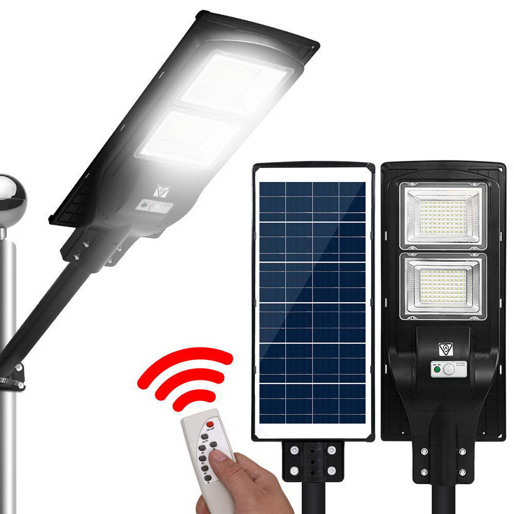 Leier 160 LED Solar Street Light 120W Flood Motion Sensor Remote Outdoor Wall Lamp-Home &amp; Garden &gt; Lighting-PEROZ Accessories