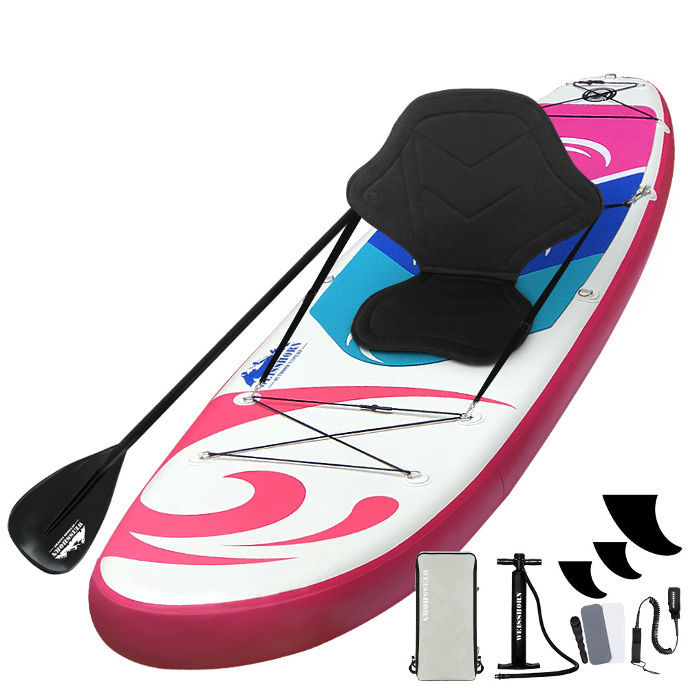 Weisshorn Stand Up Paddle Board 11ft Inflatable SUP Surfboard Paddleboard Kayak-Outdoor &gt; Boating-PEROZ Accessories