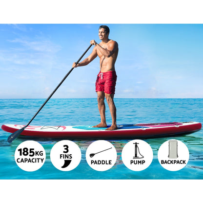 Weisshorn Stand Up Paddle Board 11ft Inflatable SUP Surfboard Paddleboard Kayak-Outdoor &gt; Boating-PEROZ Accessories