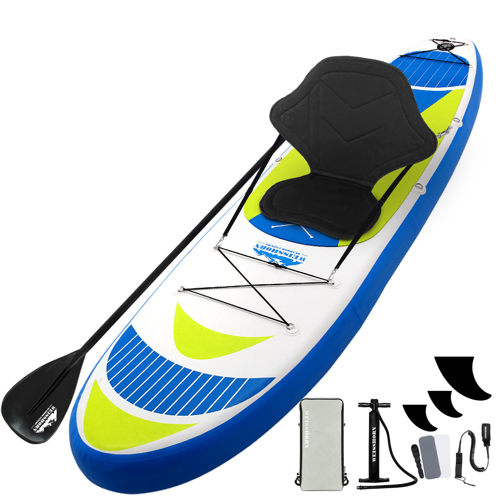 Weisshorn Stand Up Paddle Boards 11ft Inflatable SUP Surfboard Paddleboard Kayak-Outdoor &gt; Boating-PEROZ Accessories