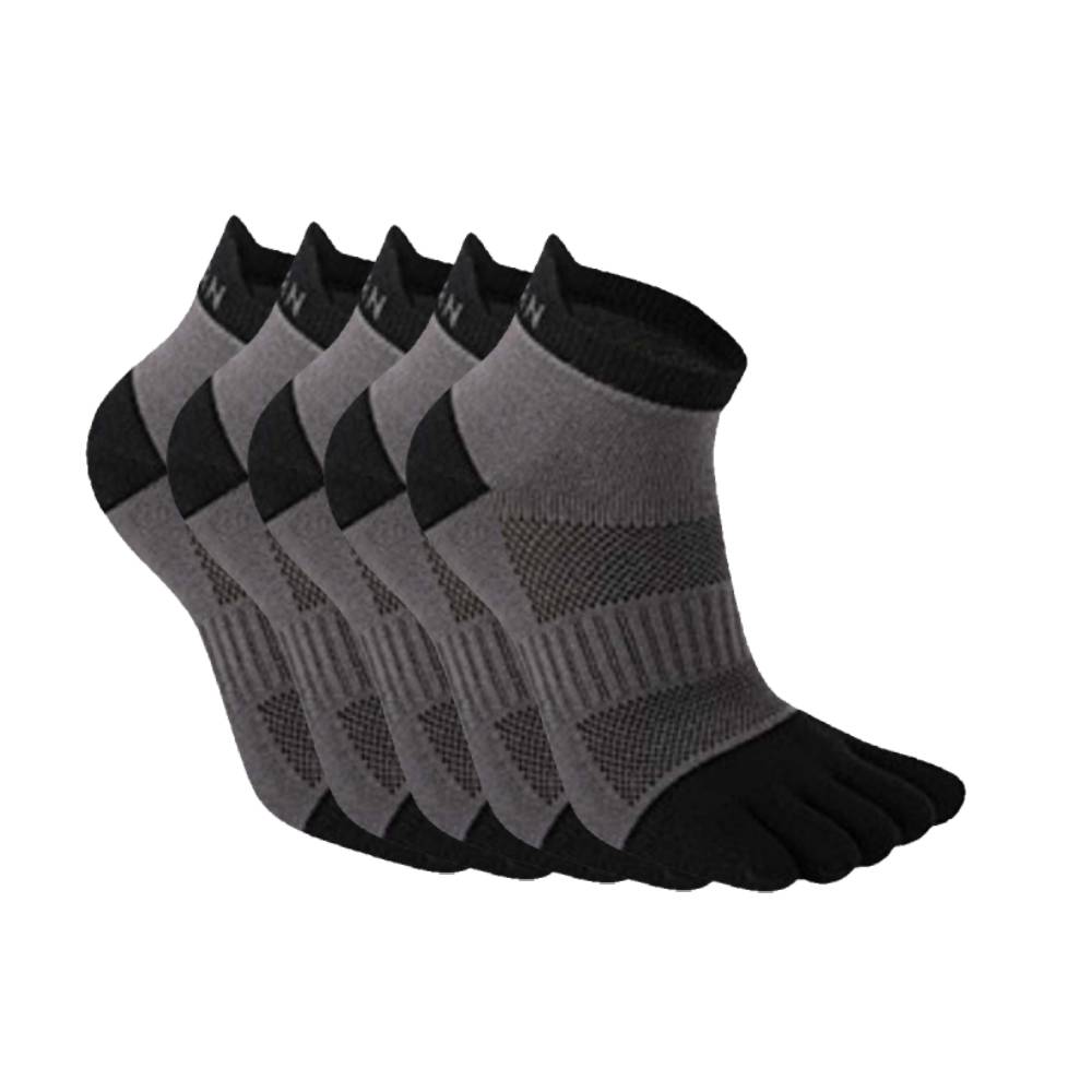 Anysox 5 Pairs One Size 36-42 Gray Men&