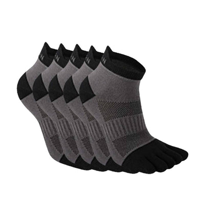 Anysox 5 Pairs One Size 36-42 Gray Men&