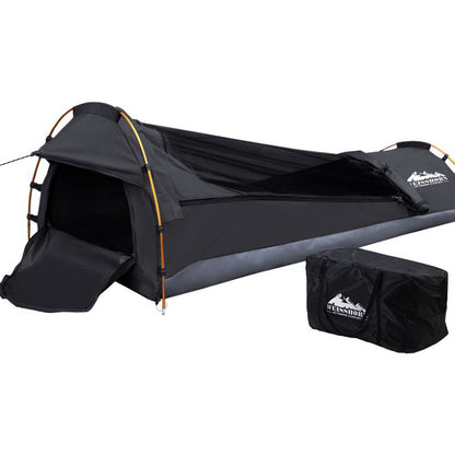 Weisshorn Camping Swags Single Biker Swag Grey Ripstop Canvas-Outdoor &gt; Camping-PEROZ Accessories