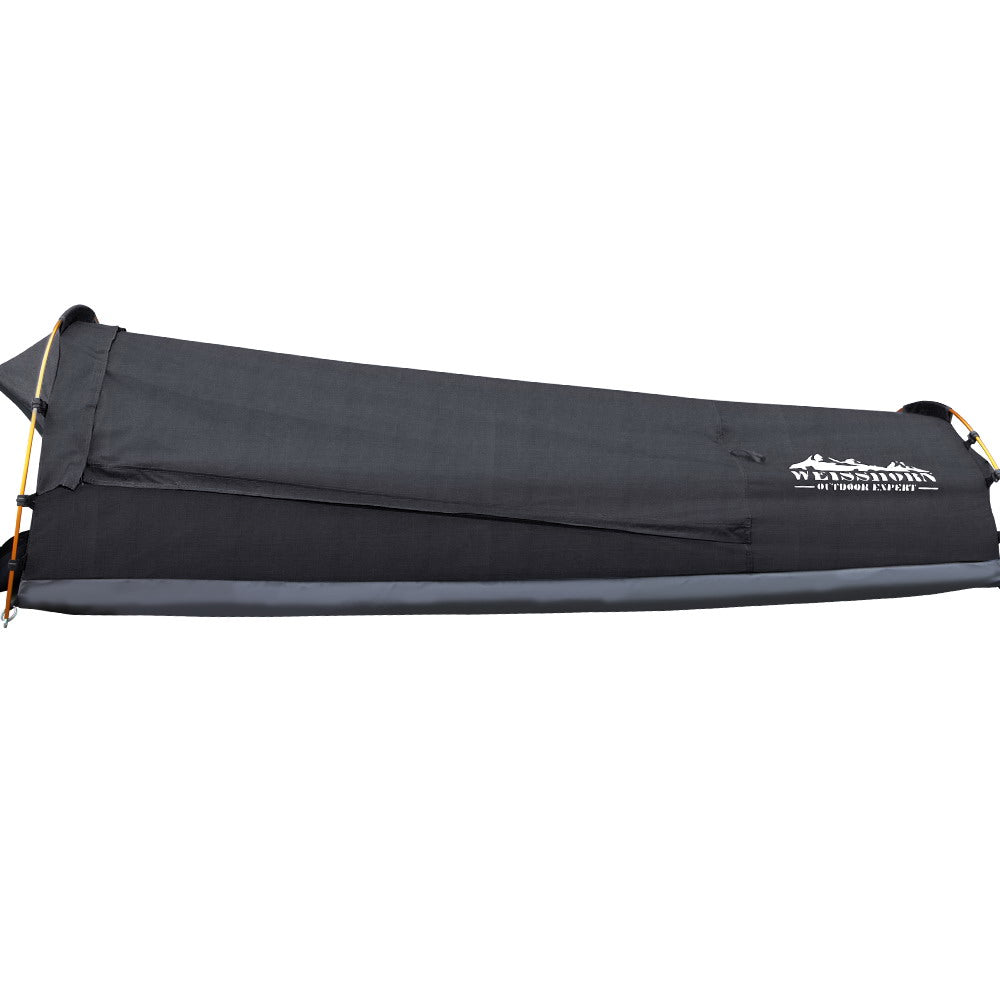 Weisshorn Camping Swags Single Biker Swag Grey Ripstop Canvas-Outdoor &gt; Camping-PEROZ Accessories