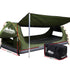 Weisshorn Double Swag Camping Swags Canvas Free Standing Dome Tent Celadon-Outdoor > Camping-PEROZ Accessories