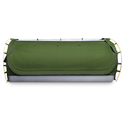 Weisshorn Double Swag Camping Swags Canvas Free Standing Dome Tent Celadon-Outdoor &gt; Camping-PEROZ Accessories