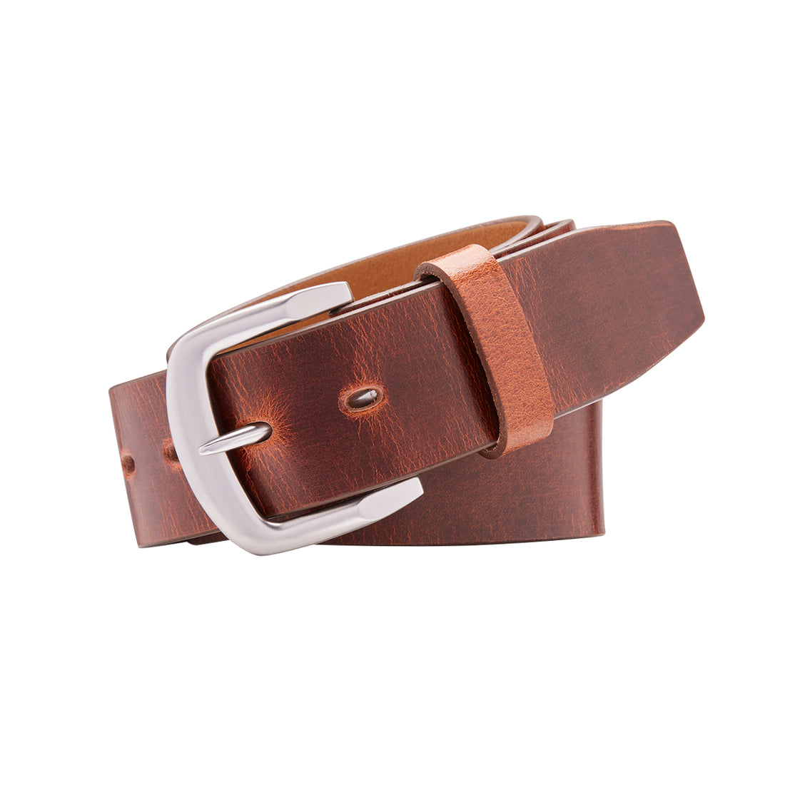 SWAG Cognac. Full Grain Natural Leather Belt. 38mm width.-Full Grain Leather Belts-PEROZ Accessories