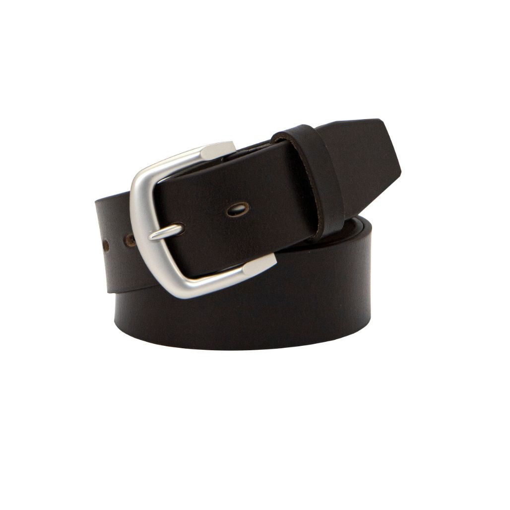 SWAG Brown. Full Grain Natural Leather Belt. 38mm width.-Full Grain Leather Belts-PEROZ Accessories