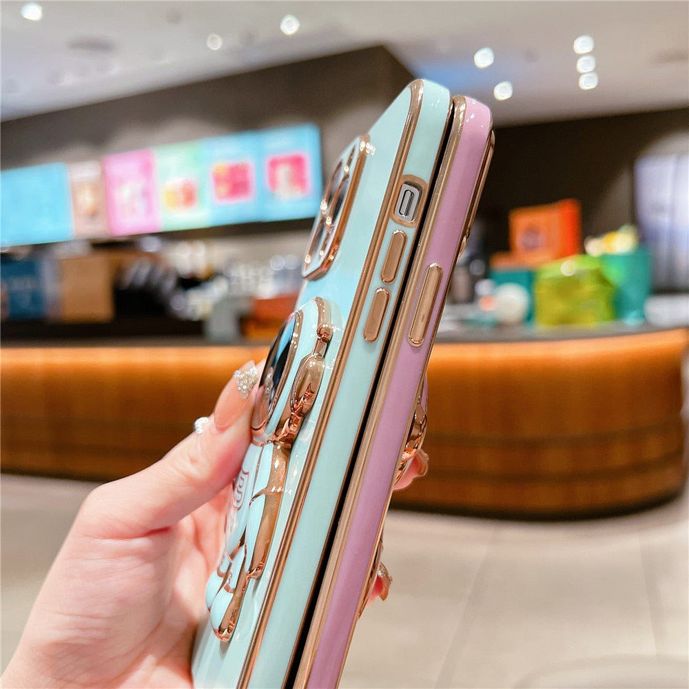 Anymob iPhone Case Dark Green Universal 6D Astronaut Foldable Holder Phone Cover-PEROZ Accessories