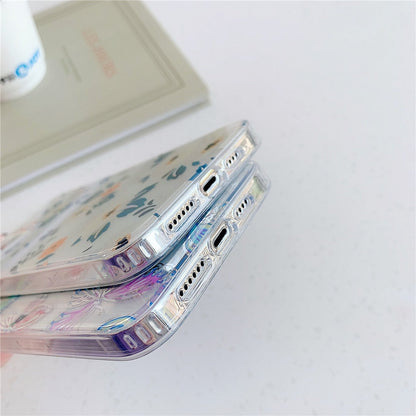 Anymob iPhone Pink Daisy Phone Case Transparent Shockproof Protective Cases Cover-Mobile Phone Cases-PEROZ Accessories