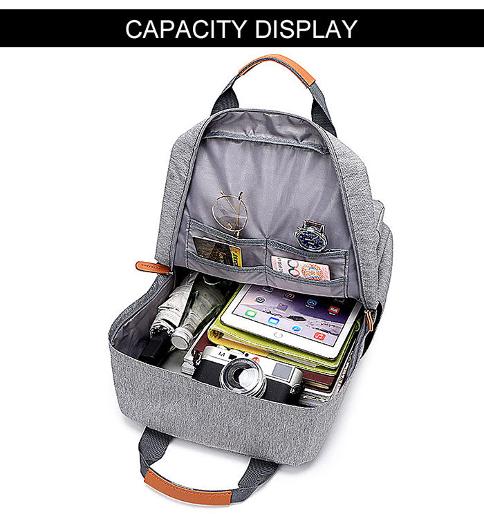 Anypack Backpack Light Blue Computer Backpack Light 15 inch Laptop Bag 2023 Waterproof Oxford Cloth Anti-theft Travel Backpack-Backpacks-PEROZ Accessories