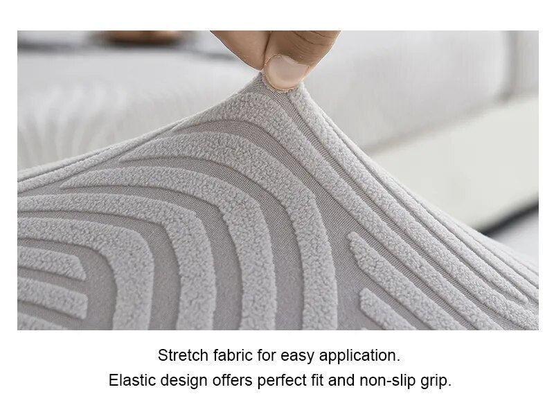 Anyhouz Chair Cover Orange Linear Design with Anti-Dirt and Elastic Material for Dining Room Kitchen Wedding Hotel Banquet Restaurant-Chair Cover-PEROZ Accessories