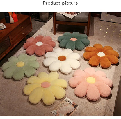 Anyhouz Plush Pillow Dark Pink Flower Shape Stuffed Soft Pillow Seat Cushion Room Decor 50cm-Pillow-PEROZ Accessories