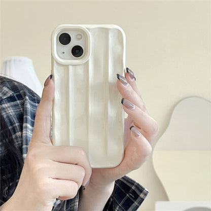 Anymob iPhone Case White Water Ripple Design Silicone Cover-Mobile Phone Cases-PEROZ Accessories