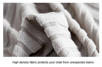 Anyhouz Chair Cover Dark Grey Small Knitted Design with Anti-Dirt and Elastic Material for Dining Room Kitchen Wedding Hotel Banquet Restaurant-Chair Cover-PEROZ Accessories